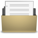 Actions Manilla Document Open Icon 128x128 png