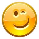 Emotes Face Wink Icon 128x128 png