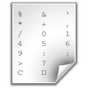 Mimetypes ASCII Icon