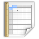 Mimetypes X Office Spreadsheet Template Icon
