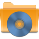 Places KDE Folder CD Icon 128x128 png