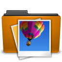Places Orange Folder Image Icon