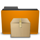 Places Orange Folder TAR Icon