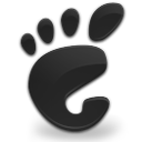 Places Start Here Gnome Black Icon 128x128 png