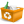Status Orange Trash Can Full New Icon 24x24 png