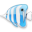 Apps Bluefish Icon Icon 32x32 png
