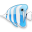 Apps Bluefish Icon 32x32 png