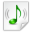 Mimetypes Audio Basic Icon 32x32 png