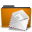 Places Orange Folder Mail Icon 32x32 png