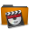 Places Orange Folder Video Icon 32x32 png