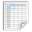 Stock New Spreadsheet Icon 32x32 png