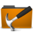 Places Orange Folder Development Icon