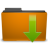 Places Orange Folder Downloads Icon