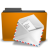 Places Orange Folder Mail Icon
