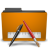 Places Orange Folder TXT Icon