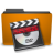 Places Orange Folder Video Icon 48x48 png