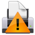 Actions GTK Print Warning Icon 72x72 png