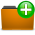 Actions Orange Folder New Icon 72x72 png