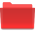 Places Folder Red Icon 72x72 png