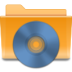 Places KDE Folder CD Icon 72x72 png