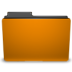 Places Orange Folder Icon 72x72 png