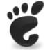 Places Start Here Gnome Black Icon 72x72 png