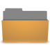 Status Orange Folder Visiting Icon 72x72 png