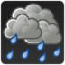 Status Weather Showers Scattered Icon 72x72 png
