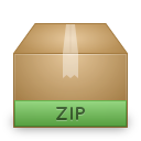 Mimetypes Application ZIP Icon 128x128 png