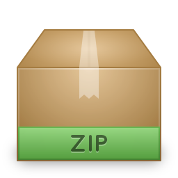 Mimetypes Application ZIP Icon 256x256 png