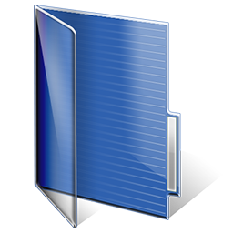 Folder Blue Icon 256x256 png
