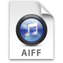 iTunes AIFF Blue Icon 128x128 png