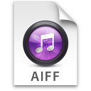 iTunes AIFF Purple Icon 128x128 png
