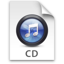 iTunes CD Blue Icon 128x128 png