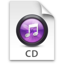 iTunes CD Purple Icon 128x128 png