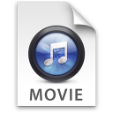iTunes Movie Blue Icon