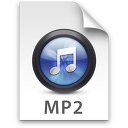 iTunes MP2 Blue Icon 128x128 png