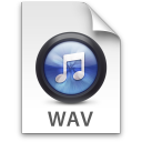 iTunes WAV Blue Icon 128x128 png