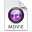iTunes Movie Purple Icon 32x32 png