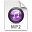 iTunes MP2 Purple Icon 32x32 png