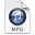 iTunes MPG Blue Icon 32x32 png