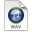 iTunes WAV Blue Icon 32x32 png