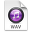 iTunes WAV Purple Icon 32x32 png