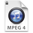 iTunes MPEG4P Blue Icon