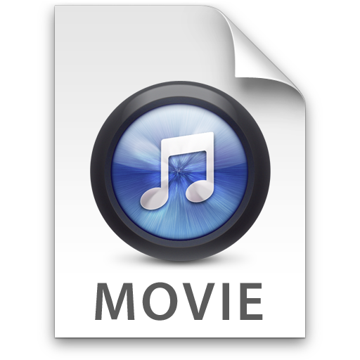 iTunes Movie Blue Icon 512x512 png