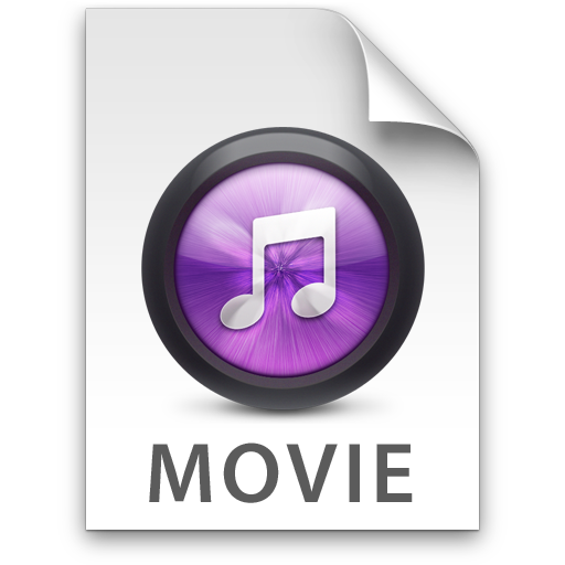iTunes Movie Purple Icon 512x512 png