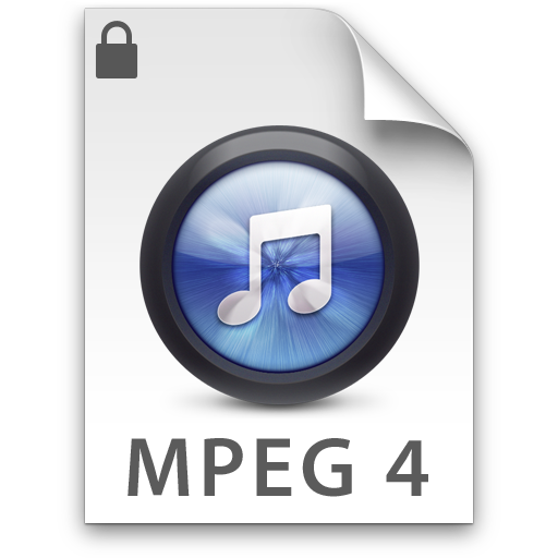 iTunes MPEG4P Blue Icon 512x512 png