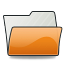 Folder Orange Icon 64x64 png