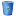 Corbeille Bleue Vide Icon 16x16 png