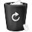 Corbeille Noire Pleine Icon